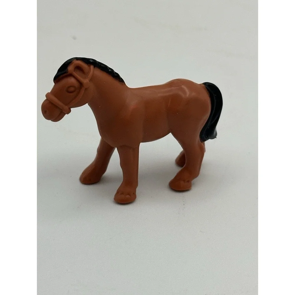 Brown Horse‎ for Lincoln Logs Western Frontier Plastic Toy Horse Cake Topper